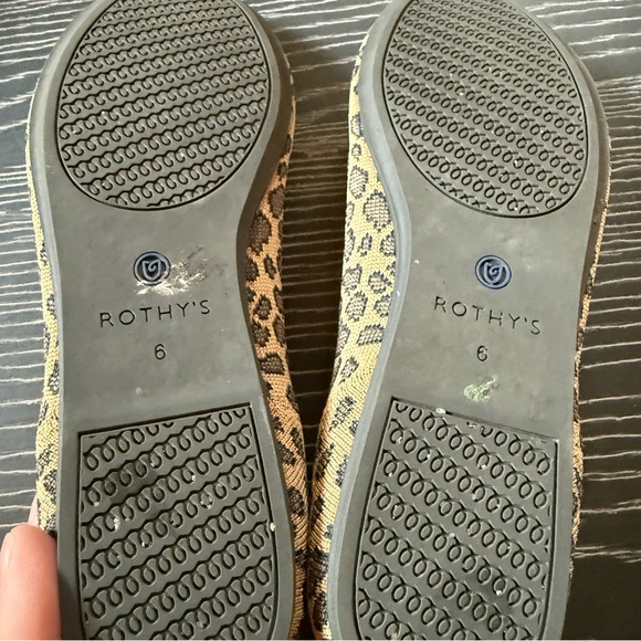 Rothy's Retired Rounded Toe Leopard Print Ballet Flats Size 6 - Picture 10 of 10